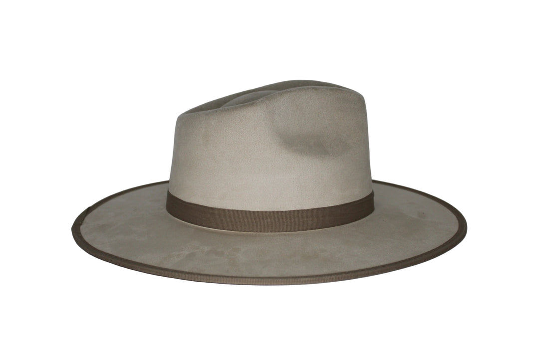 Savannah Flat Brim Suede Hat