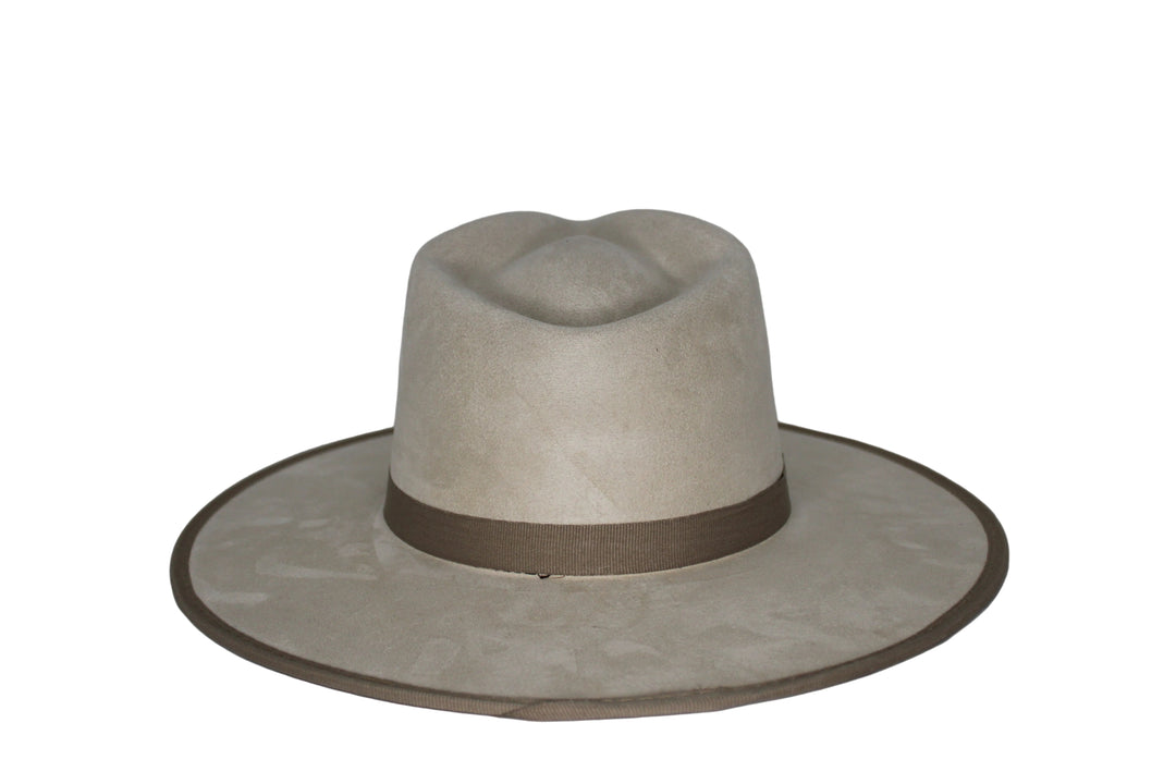 Savannah Flat Brim Suede Hat
