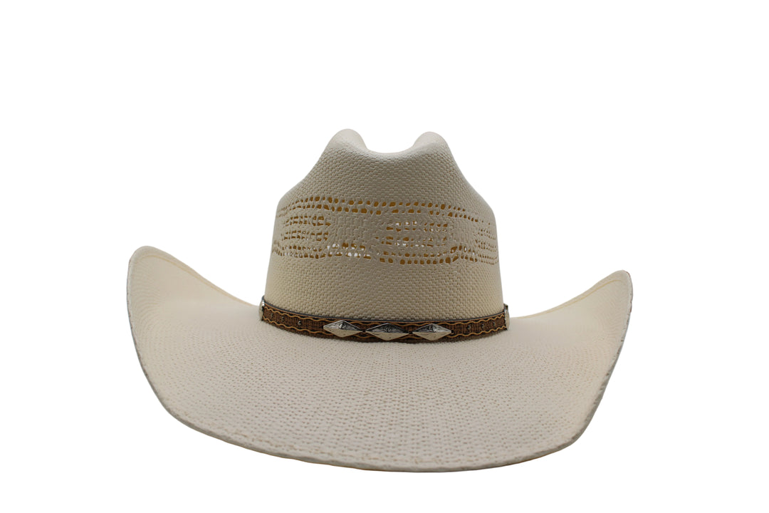 Cattleman Straw Pinched Hat
