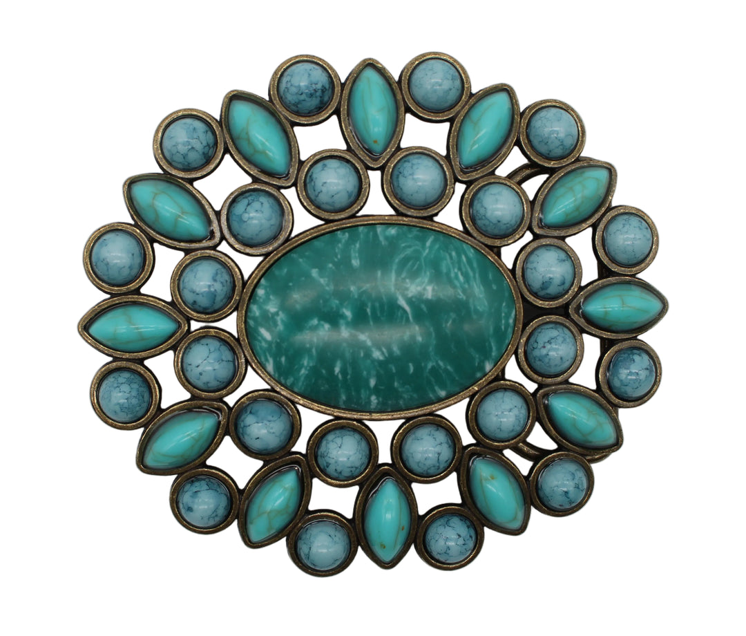 Queen Oval Stone Buckle