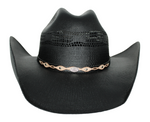 Load image into Gallery viewer, Jay Black Classic Straw Hat
