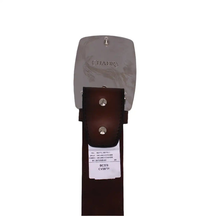 Manuel Black Python Laser Woven Belt