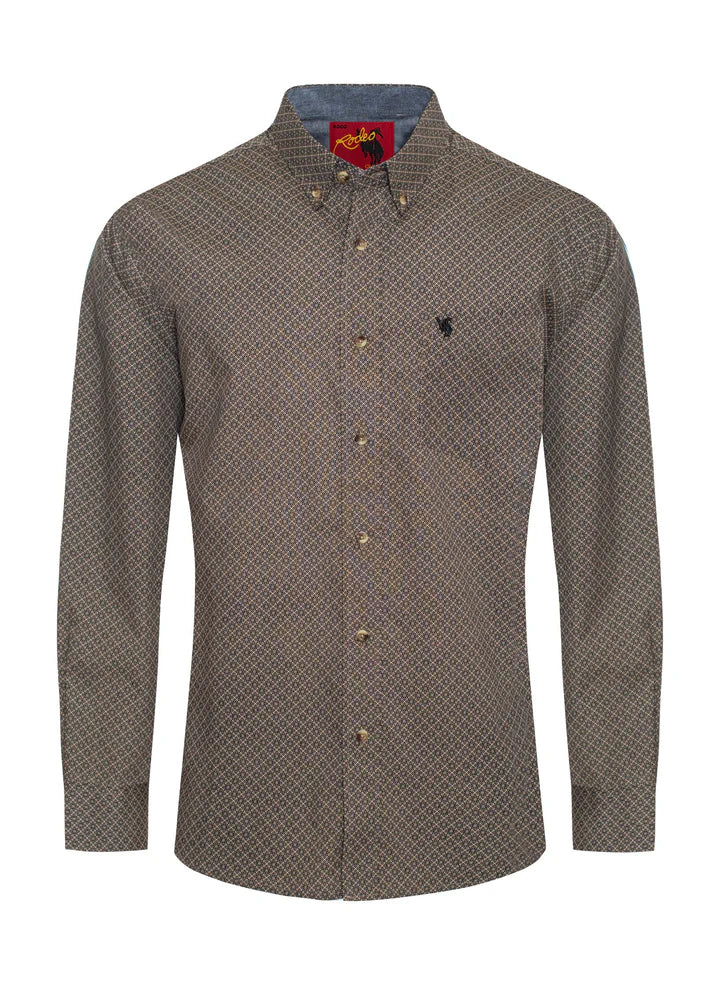 Steve Pattern Button Down Shirt