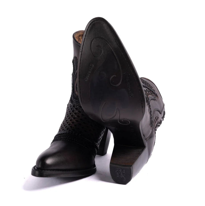 Shakira Woven Round Toe Boots