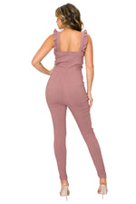 Load image into Gallery viewer, Nolana Ruffle Skinny Jumpsuit
