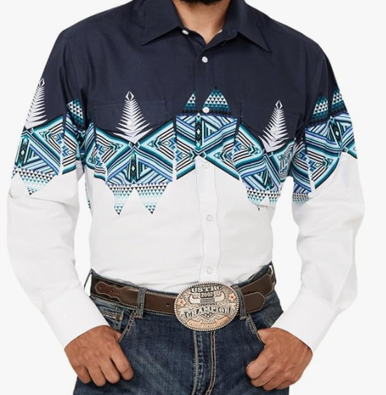 Branson RNR Mens Aztec Snap Shirt