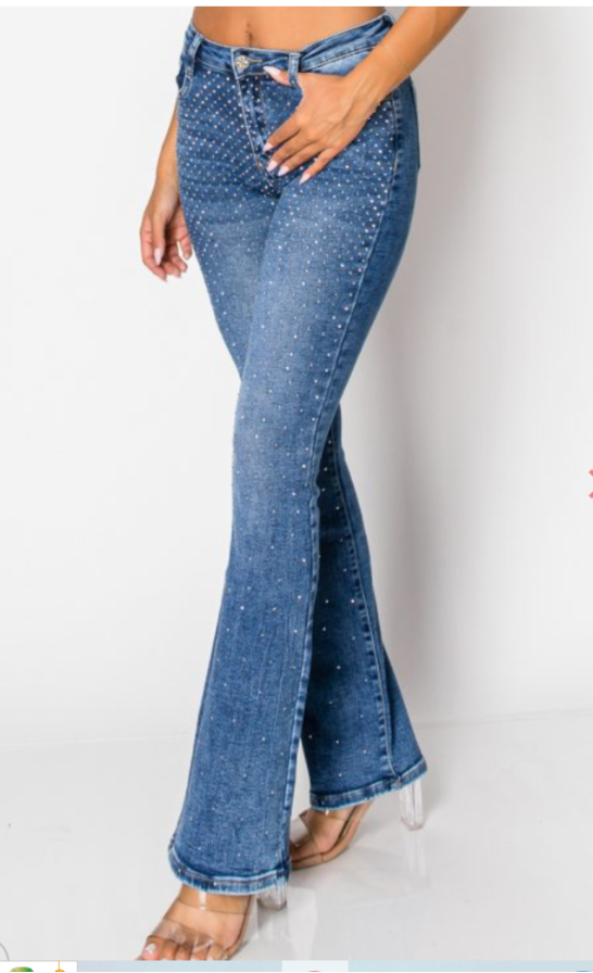 Sidney Rhinestone Jeans