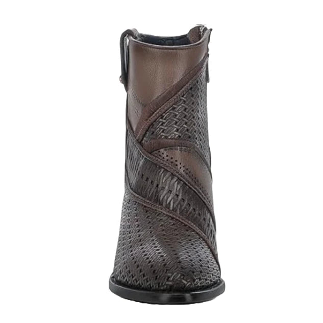 Harley Brown Laser Cut Ladies Boots
