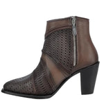 Load image into Gallery viewer, Harley Brown Laser Cut Ladies Boots
