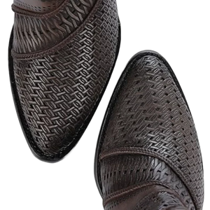 Harley Brown Laser Cut Ladies Boots
