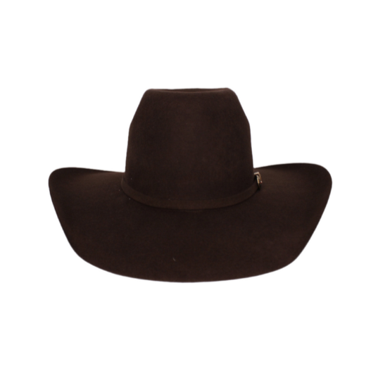 Bullrider Brown Oval Crown Wool Hat