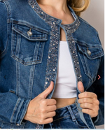 Load image into Gallery viewer, Jackie Lined Denim Jacket
