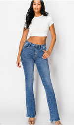 Load image into Gallery viewer, Sidney Rhinestone Jeans
