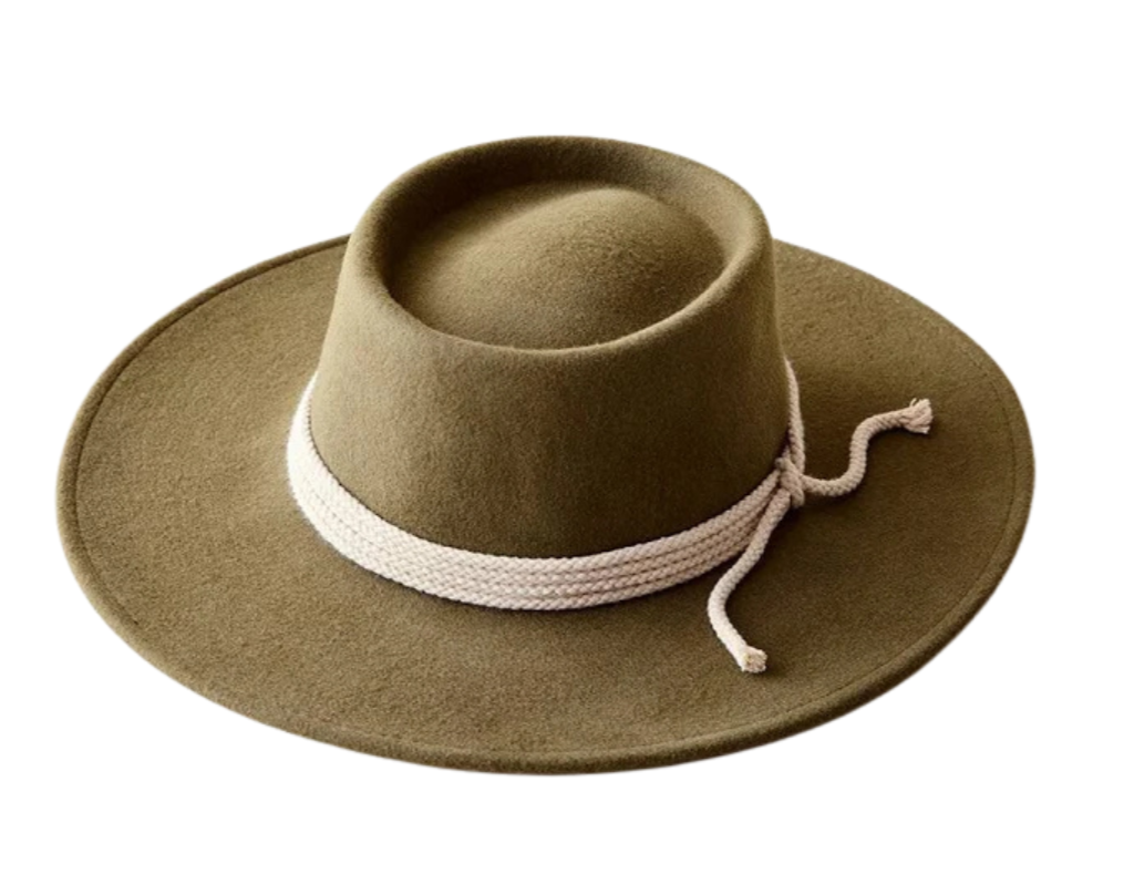Italy Felt Round Crown Hat