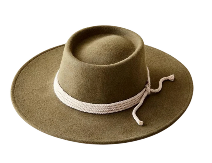 Italy Felt Round Crown Hat