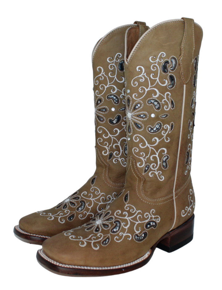 Margaritas Laser Cut Cowgirl Boots