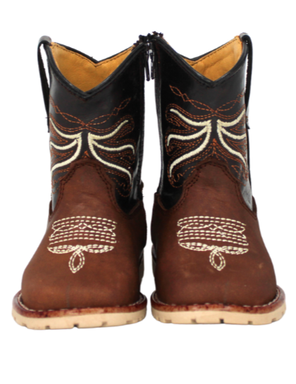 Medusa Embroidery Baby Boots