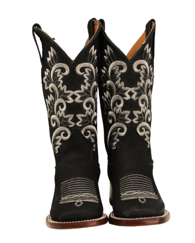 Calico Ivy Detail Cowgirl Boots (2 Colors)