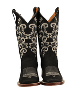 Load image into Gallery viewer, Calico Ivy Detail Cowgirl Boots (2 Colors)
