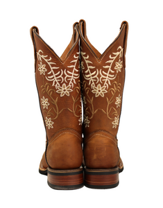 Jordyn Floral Ivy Cowgirl Boots