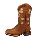 Load image into Gallery viewer, Jordyn Floral Ivy Cowgirl Boots
