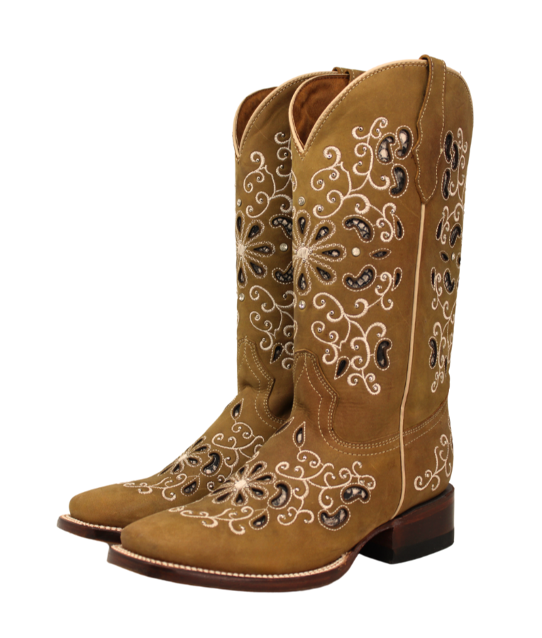 Margaritas Laser Cut Cowgirl Boots