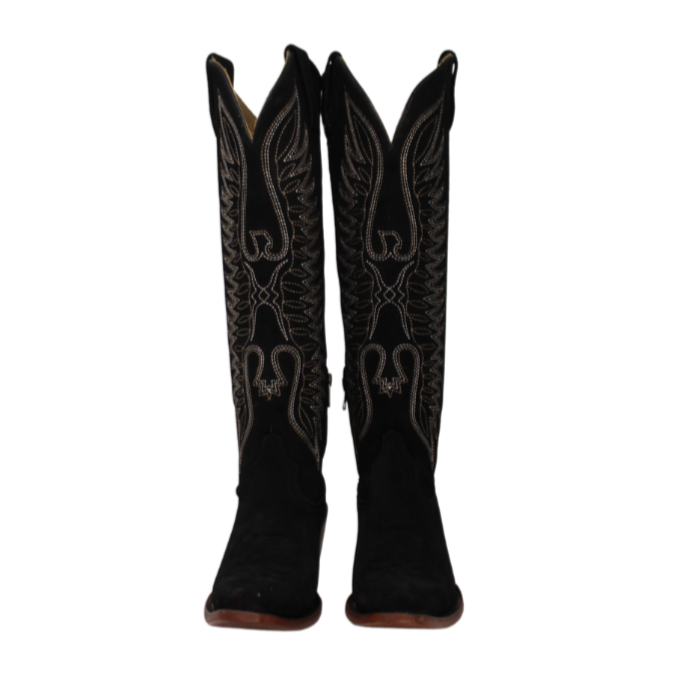 Aurelia Black Tall Boots