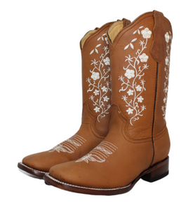 Coqueta Floral Cowgirl Boots