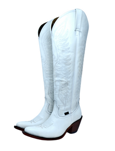 Priscilla Tall White Boots