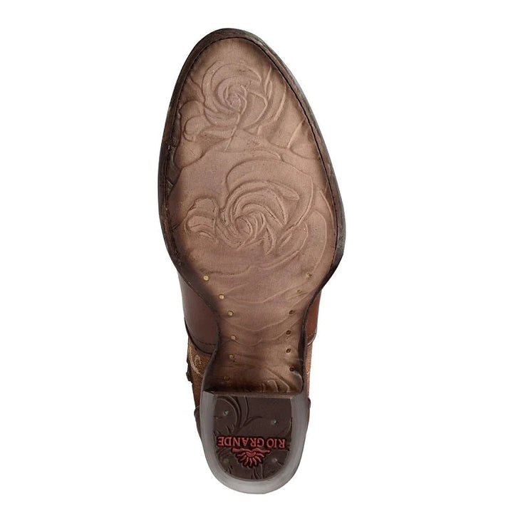 Andrea Floral Embroidered Leather Boot