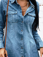 Load image into Gallery viewer, Christy Denim Shirt Dress
