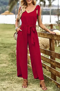 Alicia Knot Shoulder Jumpsuit