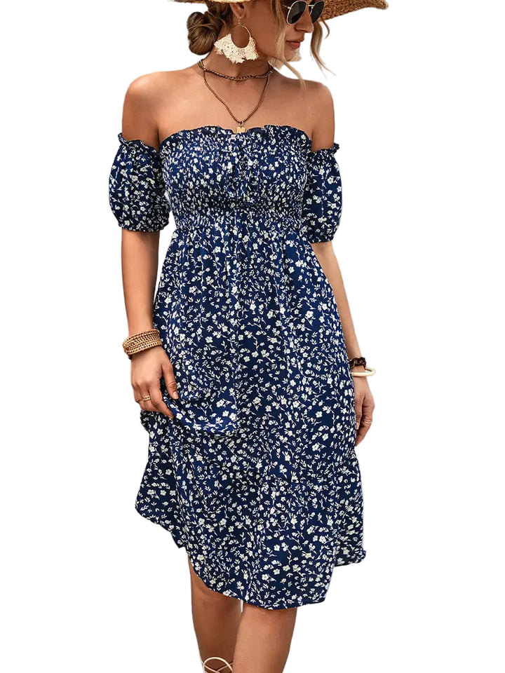 Annmarie Floral Off Shoulder Dress