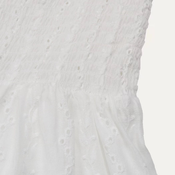 Dion Eyelet Mini Dress