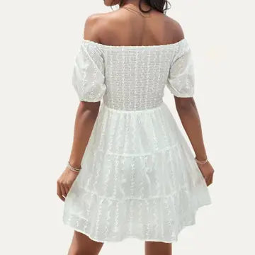 Dion Eyelet Mini Dress