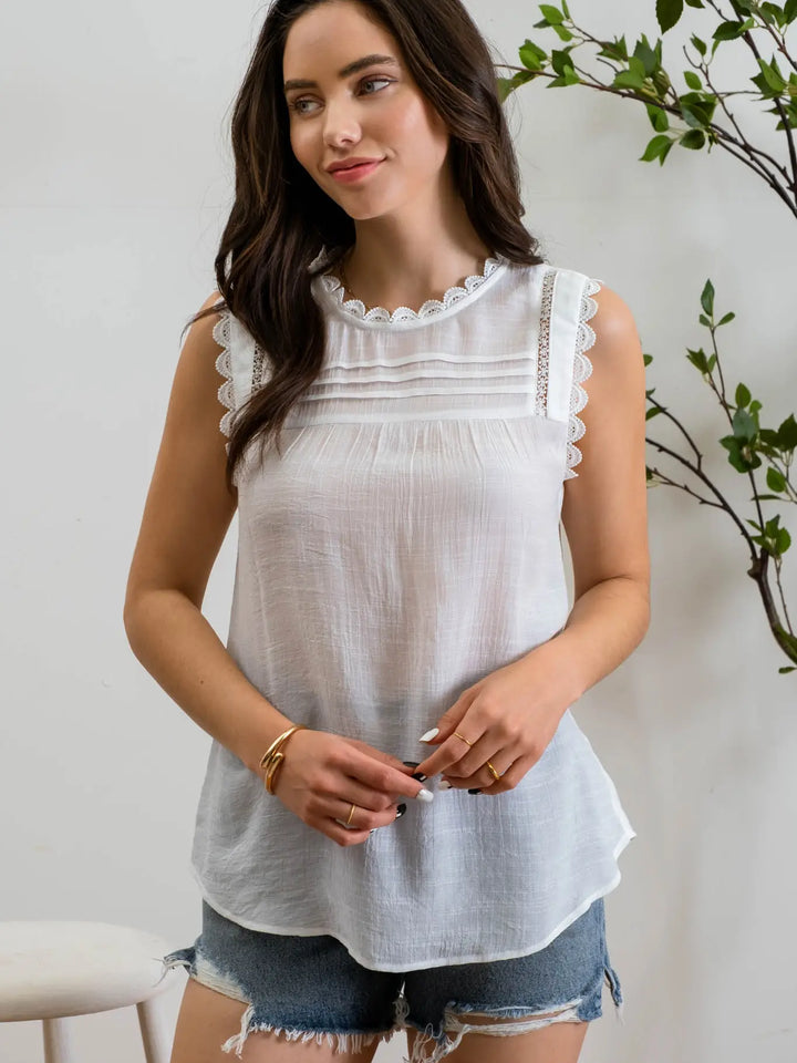 Cora Lace Detail Top