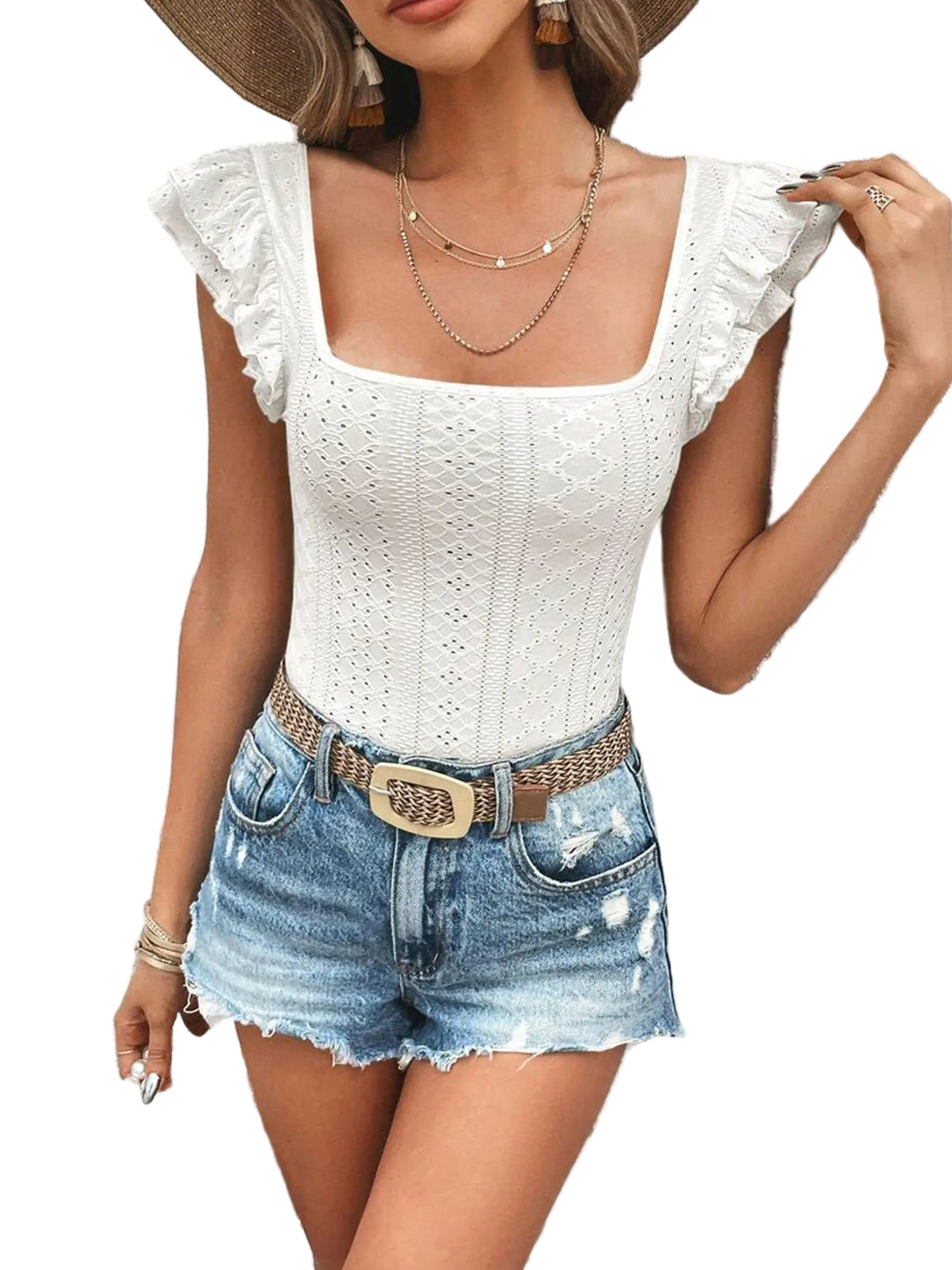 Gladys Eyelet Top