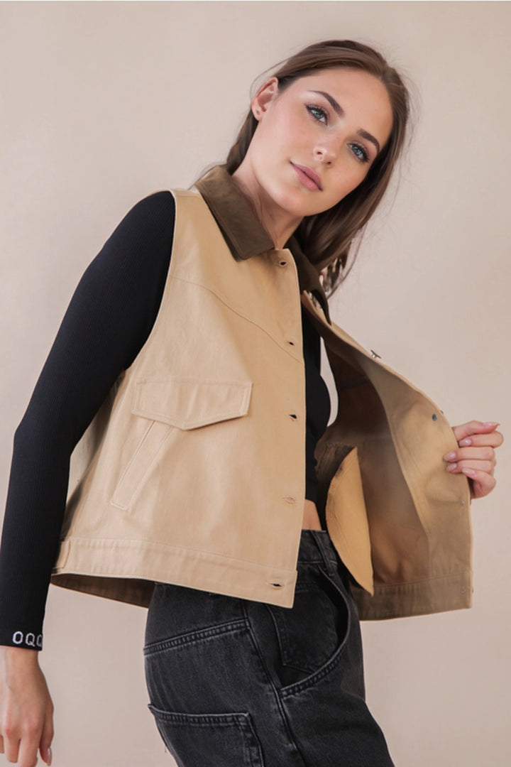 Naomi Canvas Vest