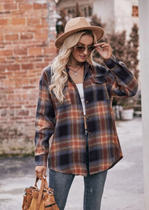 Ashley Flannel Button Up Top