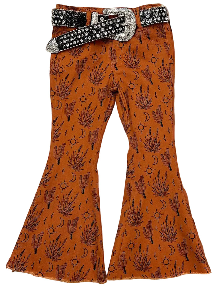 Desert Scene Kids Bellbottom Jean