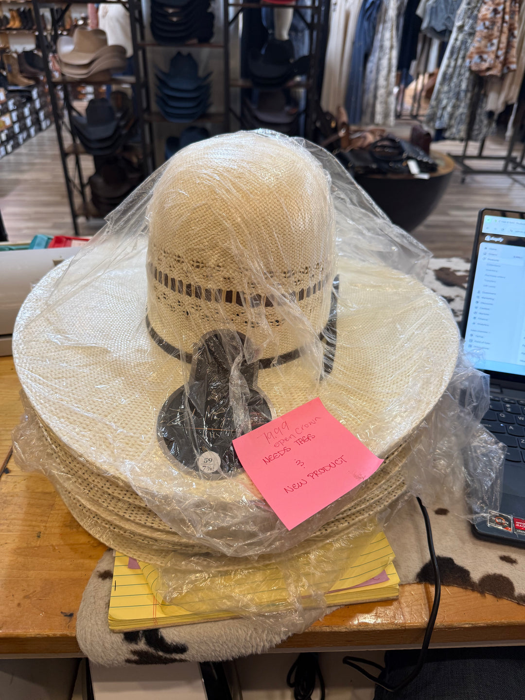 Quinland Open Crown Straw Hat