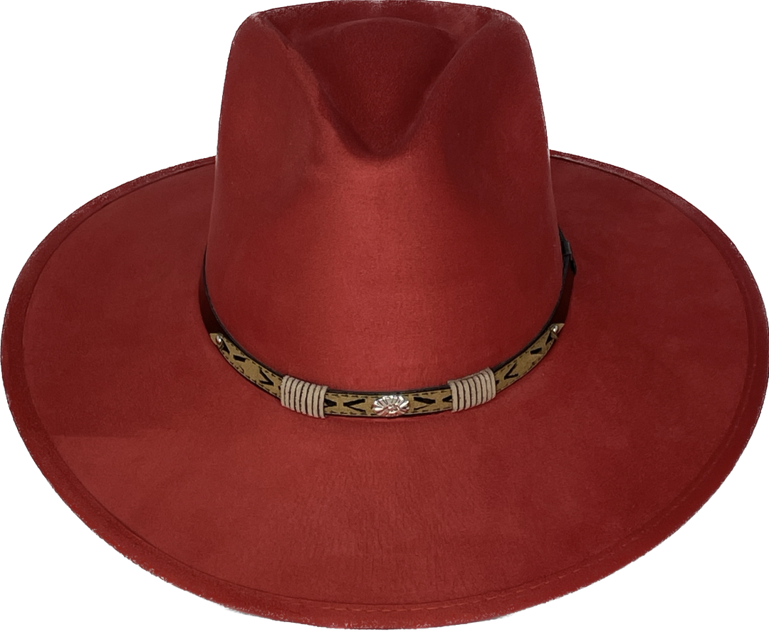 Deception Pinched Flat Brim Western Hat