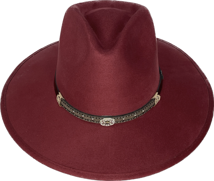 Deception Pinched Flat Brim Western Hat