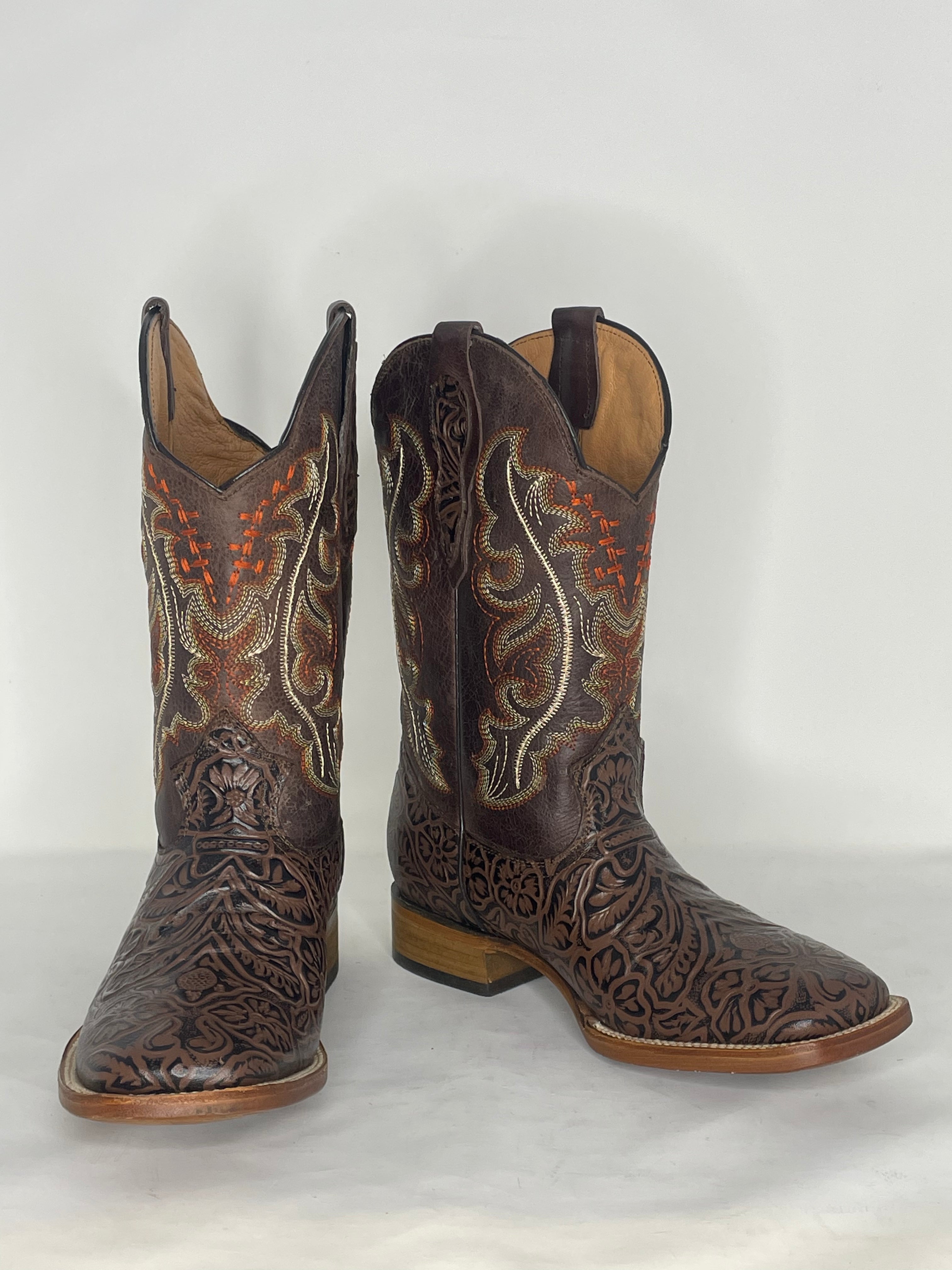 "Laramie" Leather Cowboy Boots