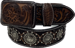 Averie Longhorn Concho Leather Belt