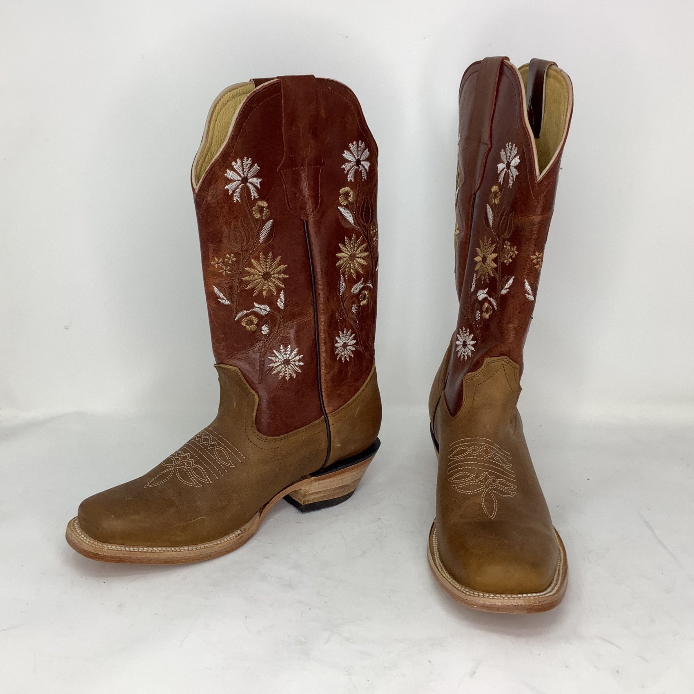 “Sutton” Leather Cowgirl Boot