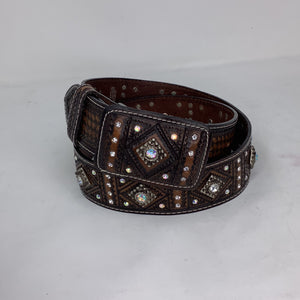 “Raya” Leather Sparkle Belt