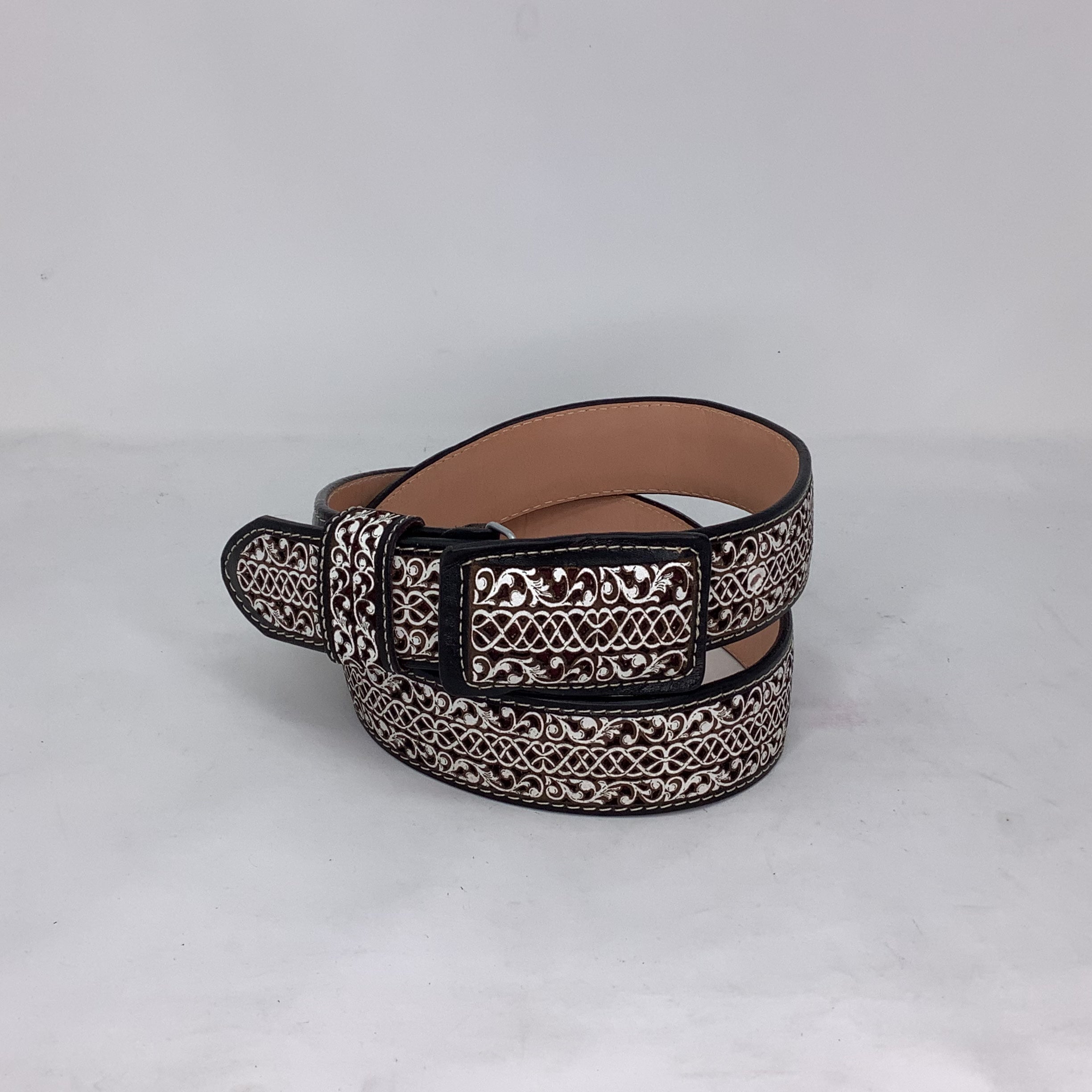 "Koda" Leather Pattern Belt