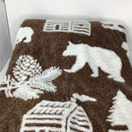 Load image into Gallery viewer, &quot;Pine&quot; Brown Cabin Sherpa Blanket
