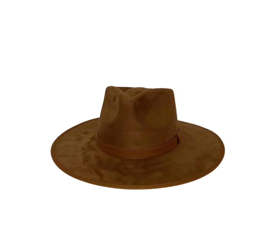 Savannah Flat Brim Suede Hat